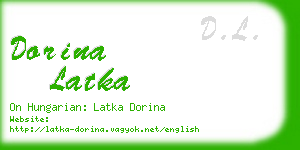 dorina latka business card